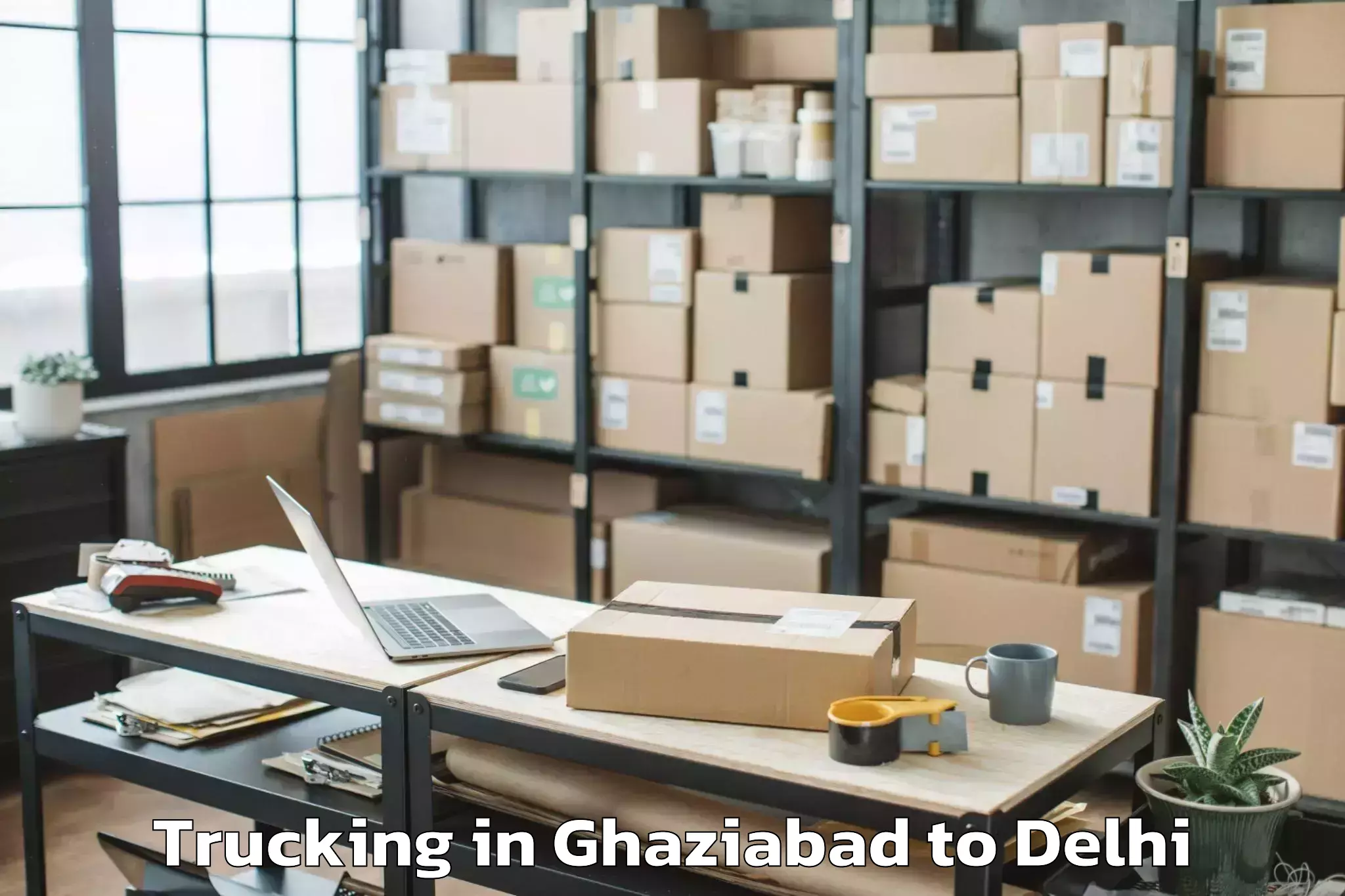 Book Ghaziabad to D Mall Rohini Trucking Online